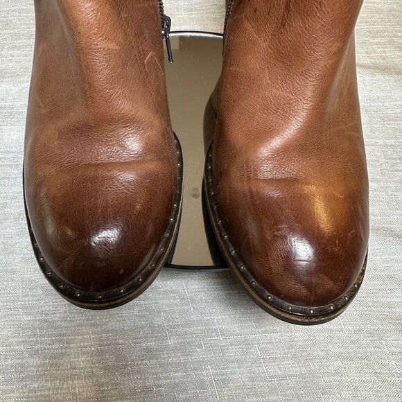 Paul Green Stella Studded Vintage Women’s 8 Leather Ankle Boots Austrian Made - Picture 3 of 9
